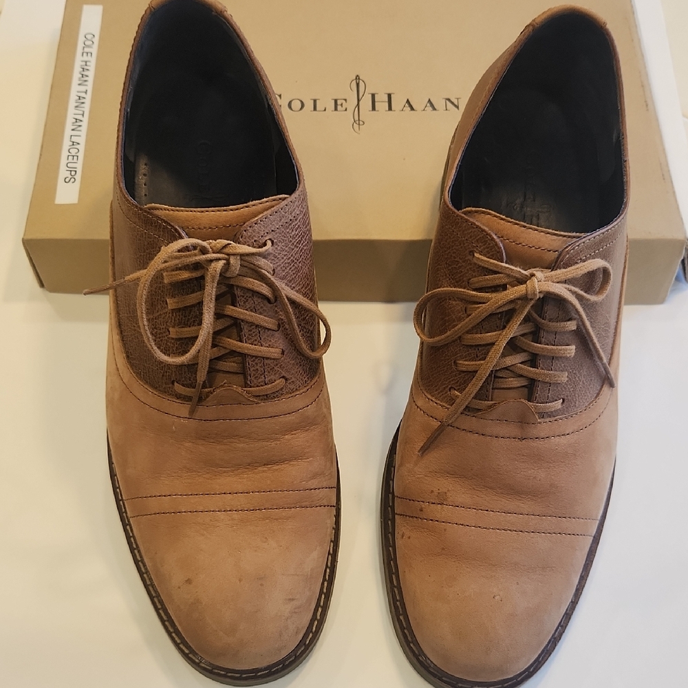 Cole Haan Men's Tan Oxford Shoes